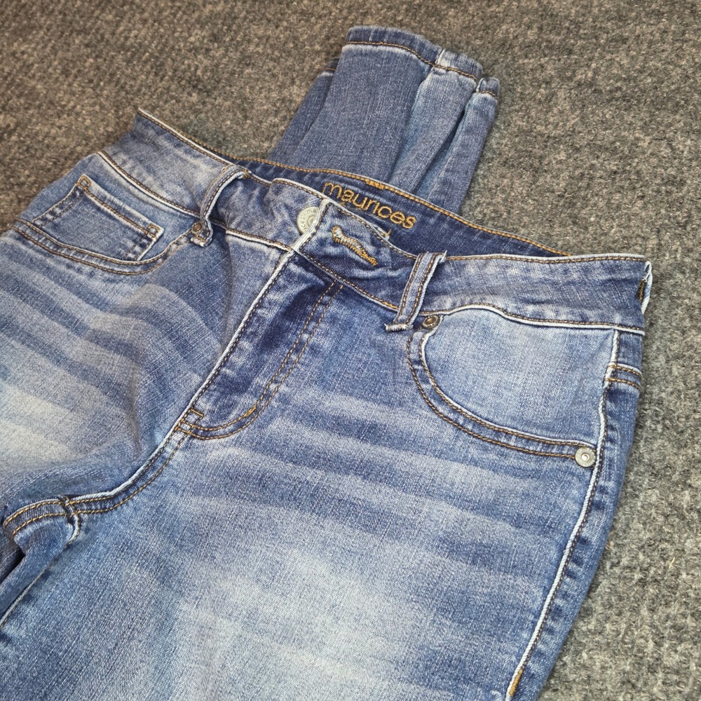 Maurices High‎ Rise Blue Wash Denim Jeans Skinny Leg S-R